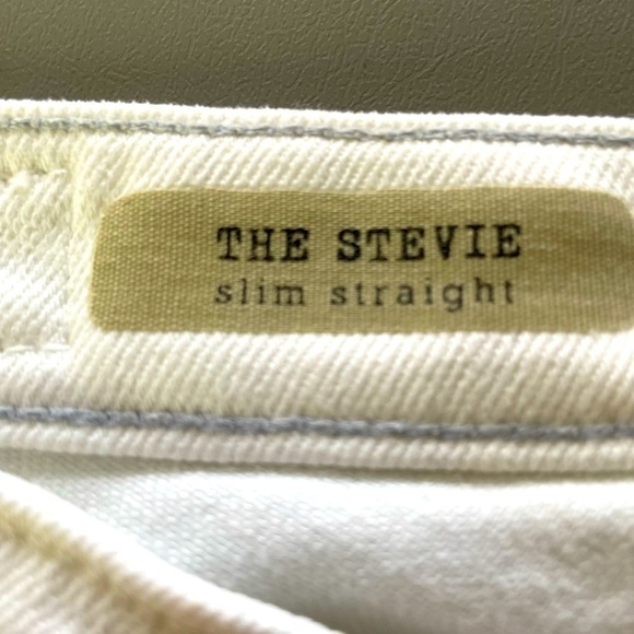 AG Adriano Goldschmied "The Stevie" White Jeans  NWT | Size 26 - Picture 8 of 16